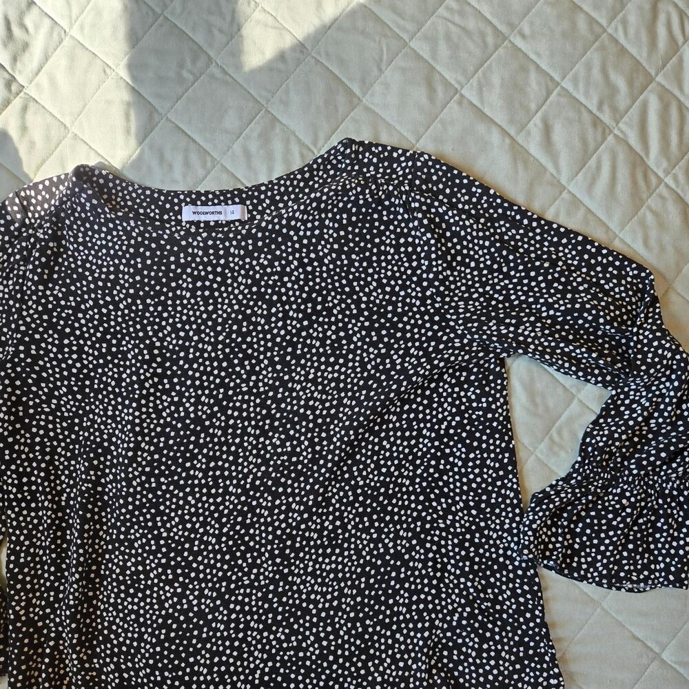 Woolrich Women's Black and White Blouse
